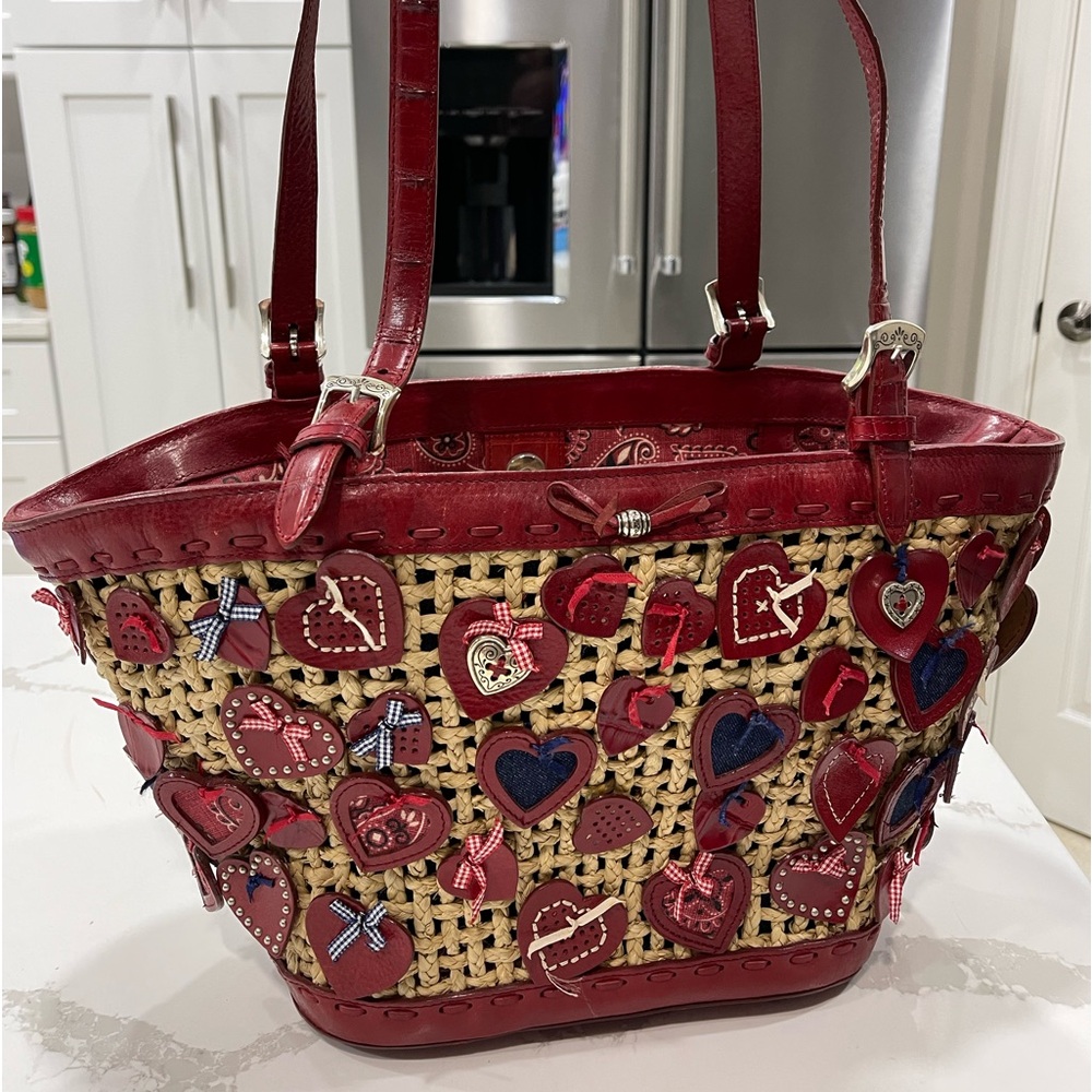 BRIGHTON HEARTS GALORE SHOULDER BAG TOTE